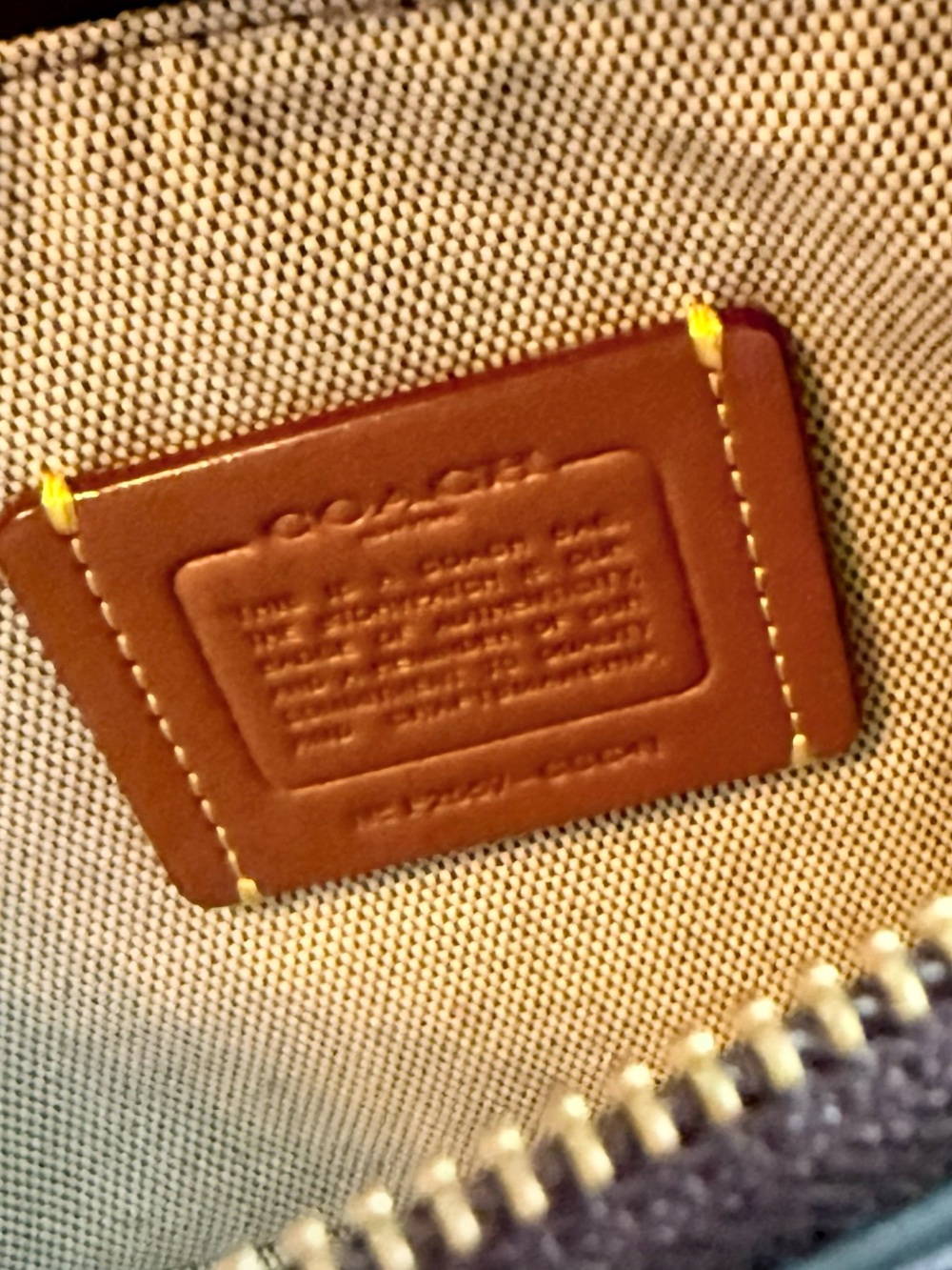 Coach Plaza 22 Full Grain Leather Shoulder Bag, Gold Hardware - Picture 9 of 11
